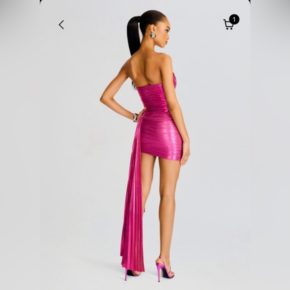 Retrofete Daniele pink dress size M - Picture 5 of 11